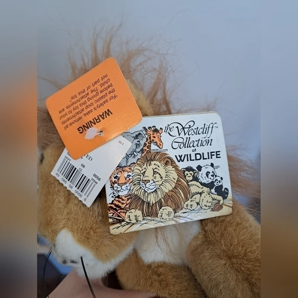 Vintage Westcliff Collection Of Wildlife Plush Stuffed Animal Lion Plush
